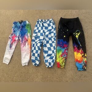 Paint Splash & Checkered Joggers 😍